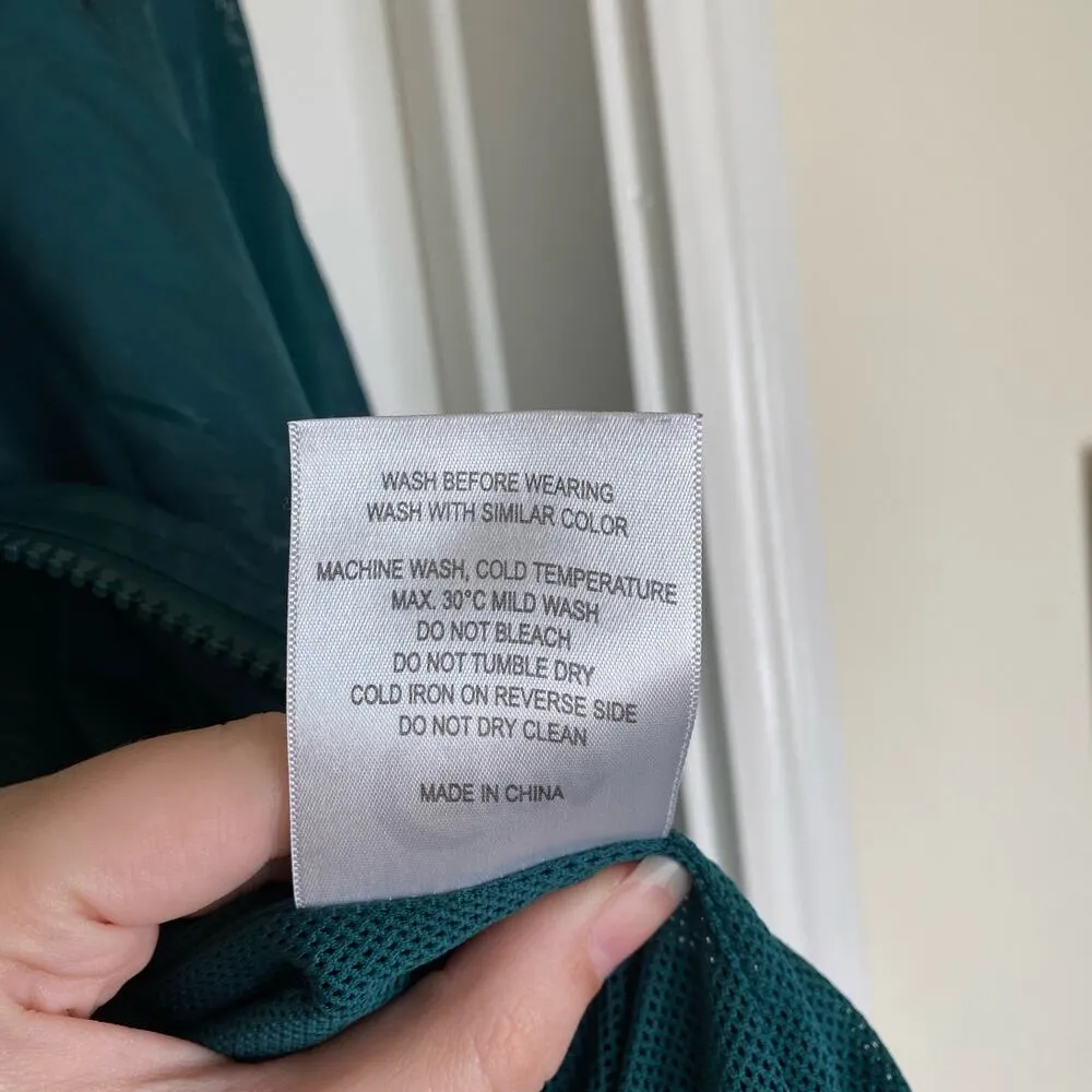 ZYIA ACTIVE Jade Bomber Jacket Green Leopard Animal Print Size Small Athletic - Image 6