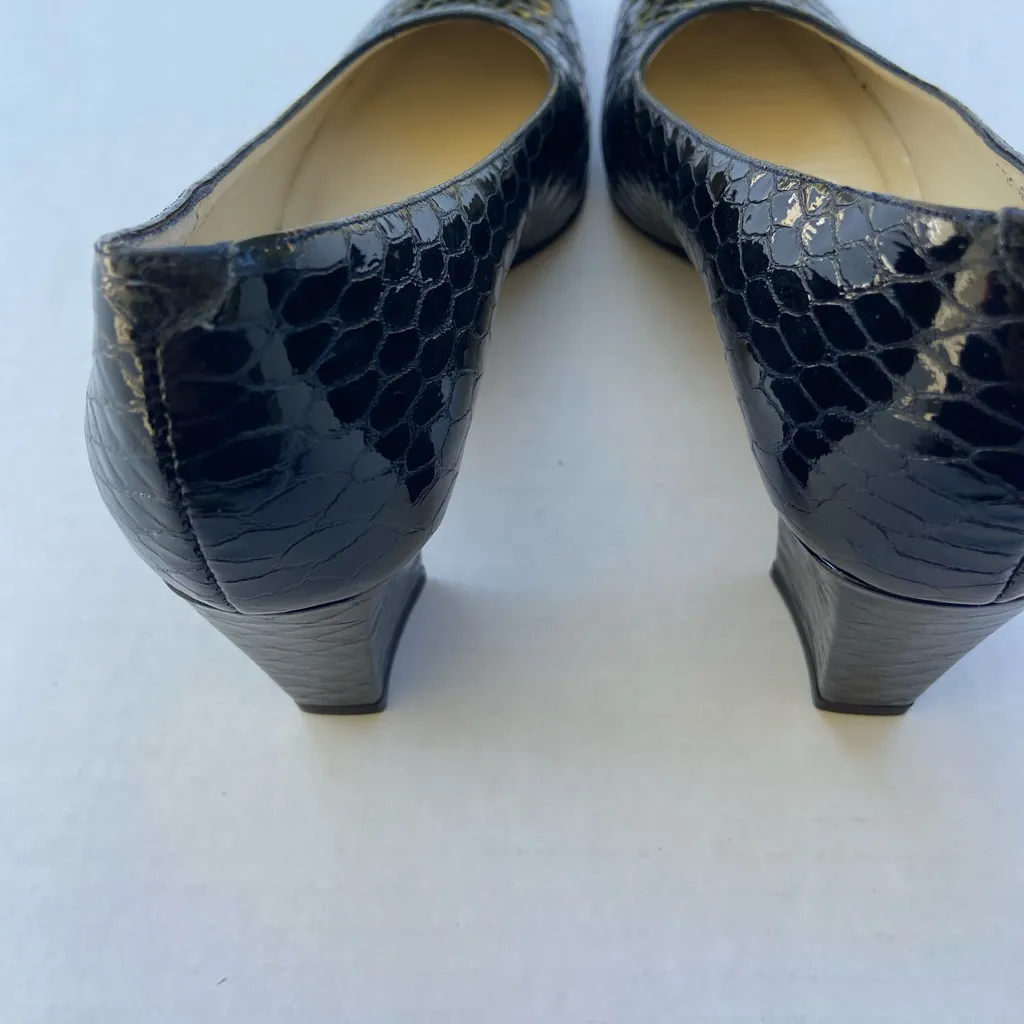 Women’s Rangoni Firenze snake, skin pattern all leather size 6.5 Black - Image 5