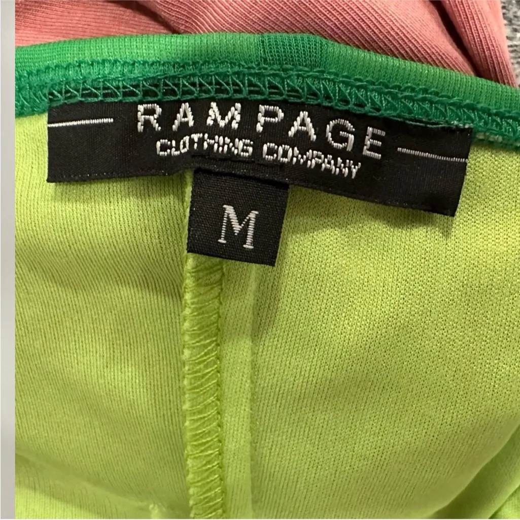 Rampage Green Sequin Halter Ruffle Y2K Dress Medium M - Image 8