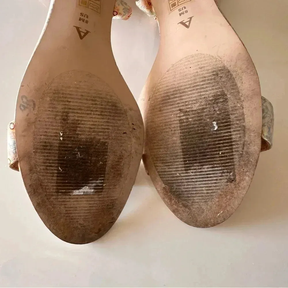 Anthropologie Floral Tie Up Heels Women’s size 8 Balletcore Boho Wedding Formal - Image 14