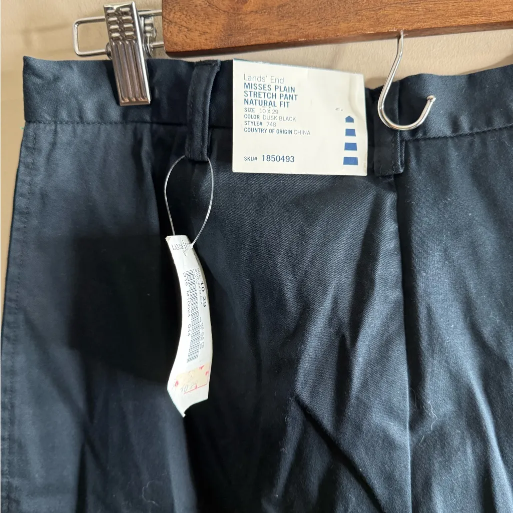 Lands' End women’s black straight leg pants size 10 - Image 7
