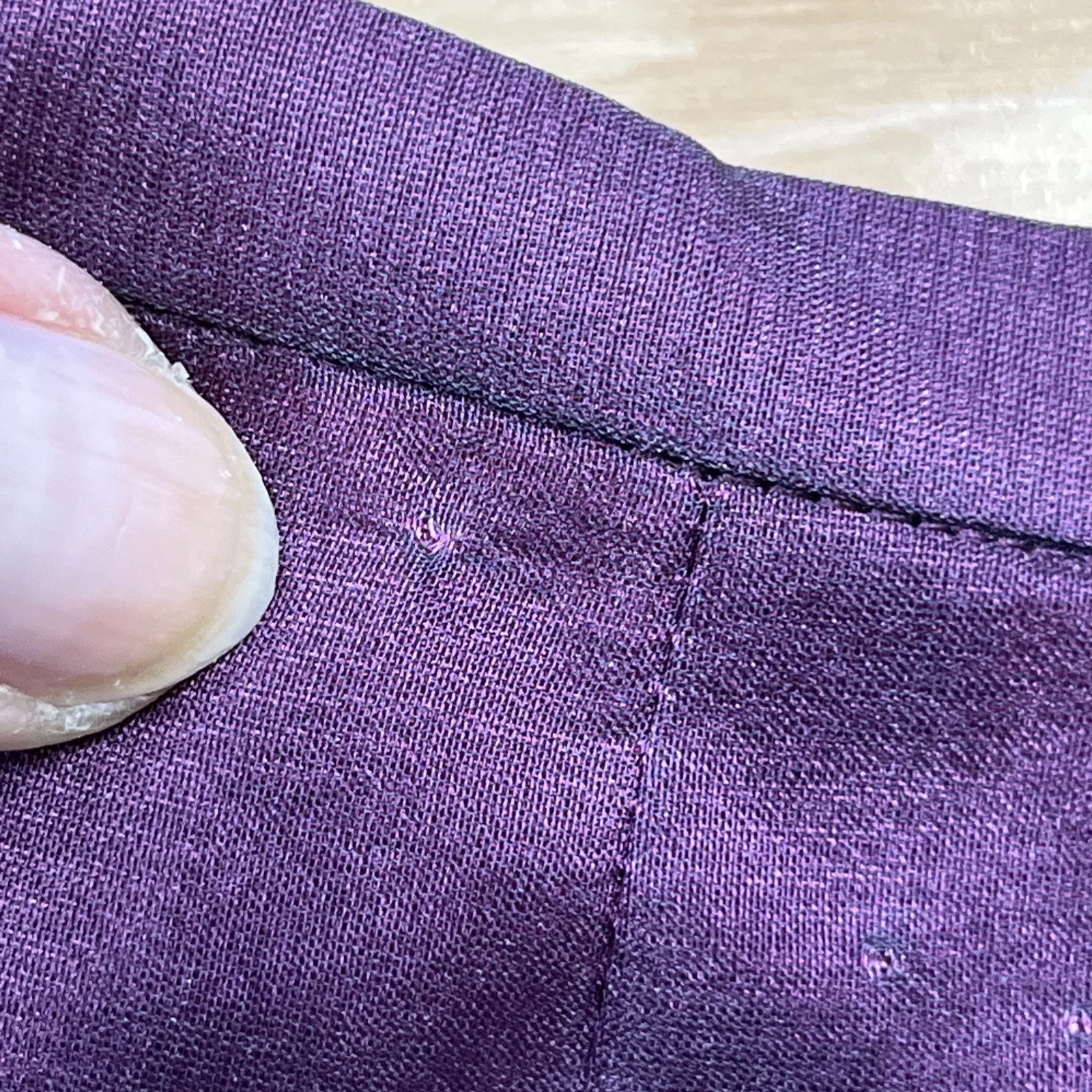 Deadstock Ann Taylor Silk Maxi Skirt Size 4 Purple Whimsygoth Fairygoth Party - Image 10