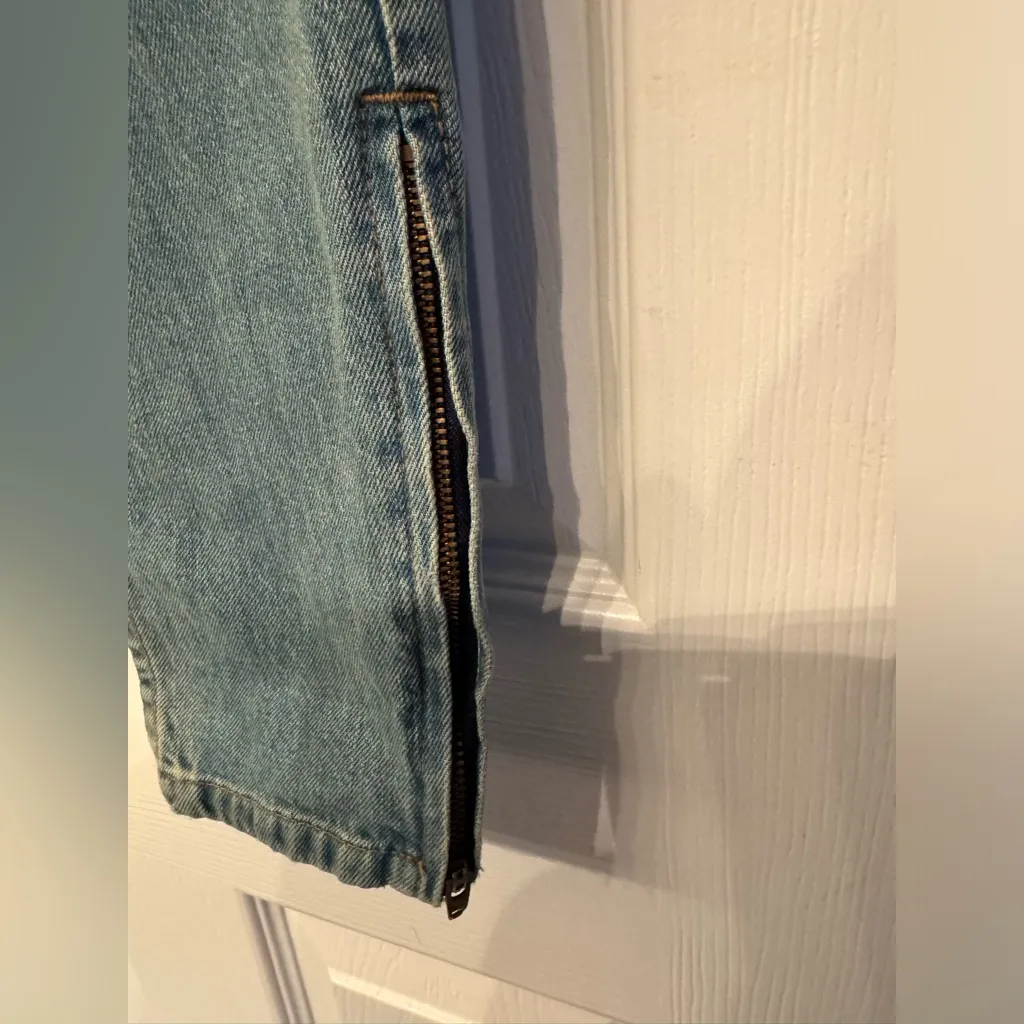 REDONE 90’s High Rise Zipper Women’s Denim Cotton Blue Ankle Jeans Size 26 - Image 5