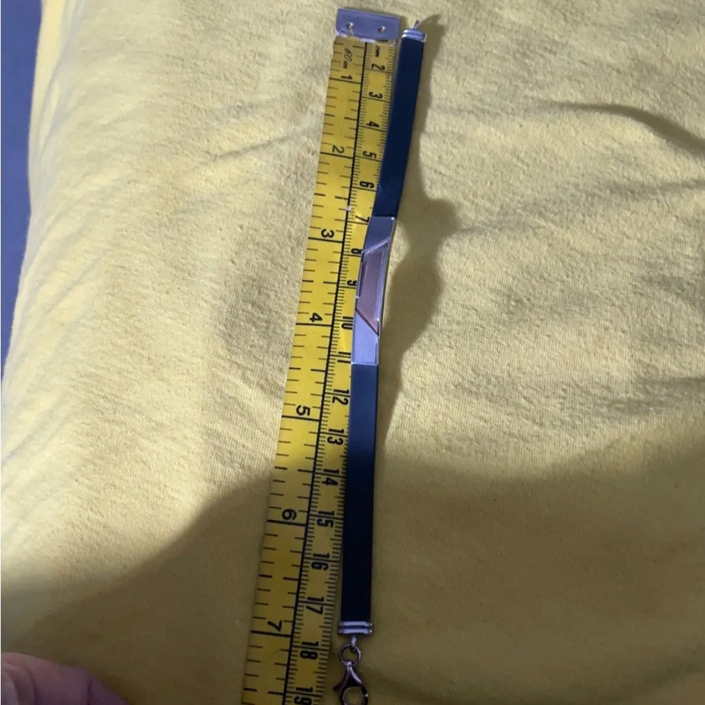 New in box sterling and stainless steel Bracelet rubber chain - Image 9