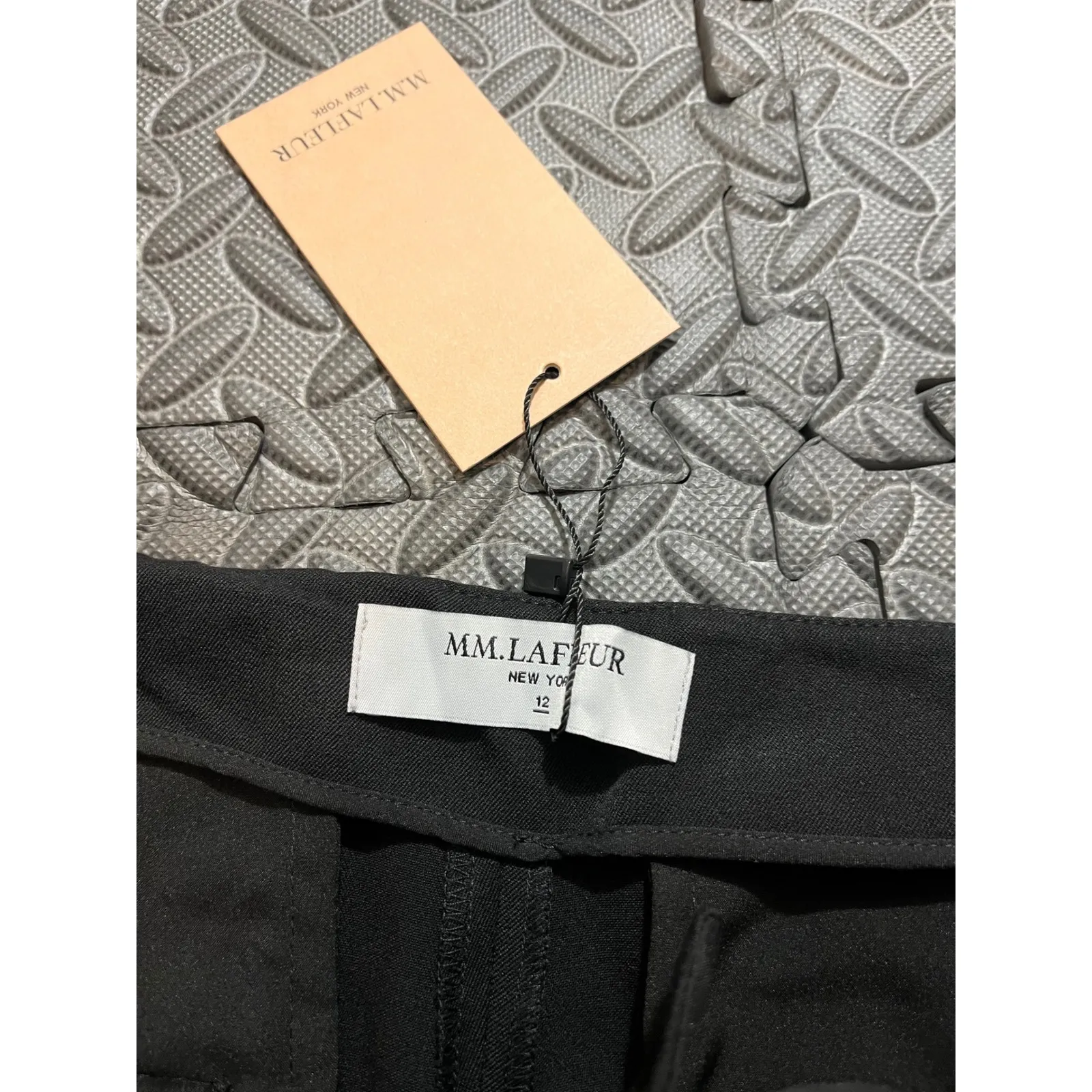 MM LaFleur Clooney 2.0 Dress Pants Light Twill 12 NEW Black Flared Slit Career - Image 5