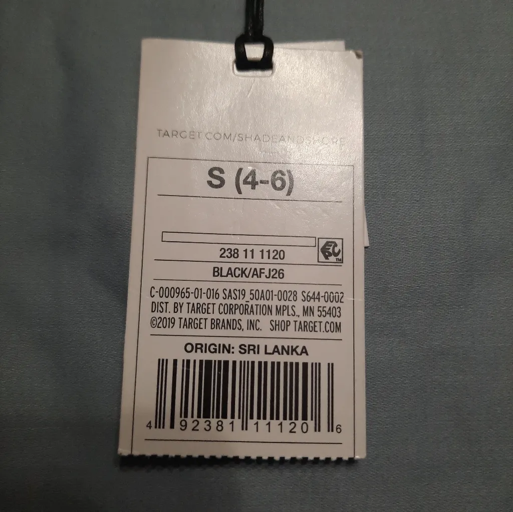 Shade & Shore Black Bikini Bottom Size Small (4-6) NWT - Image 4