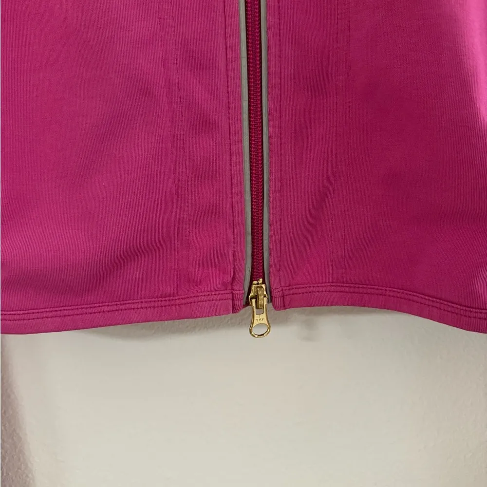 Nike Y2K Zip Up Sweatshirt S Pink Black - Image 3