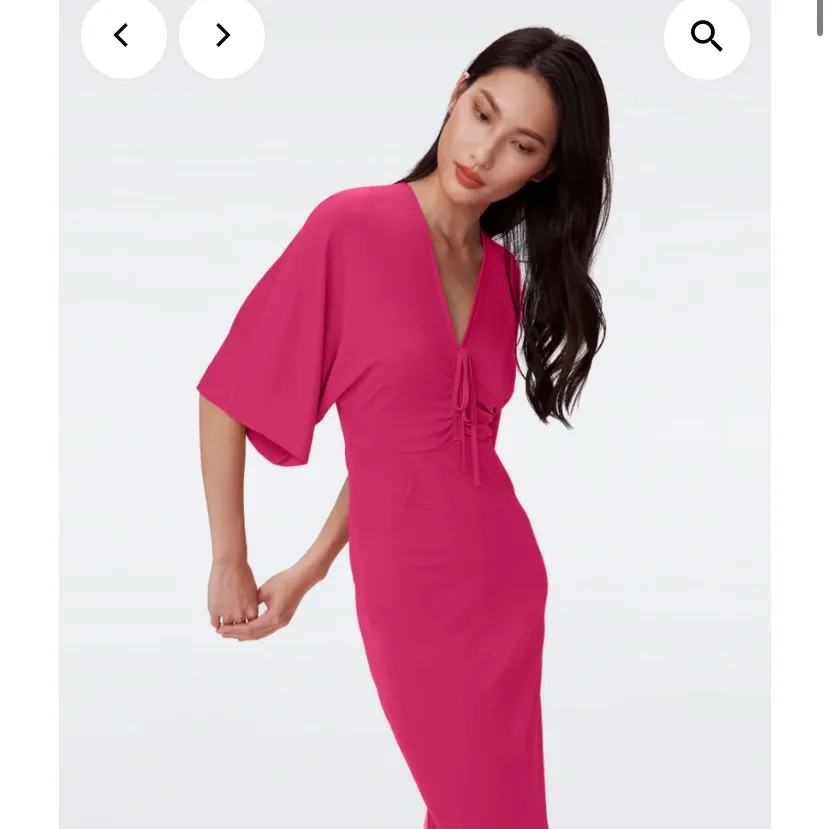 Diane Von Furstenburg Valerie Dress in Bright Berry Size Small NWT - Image 2