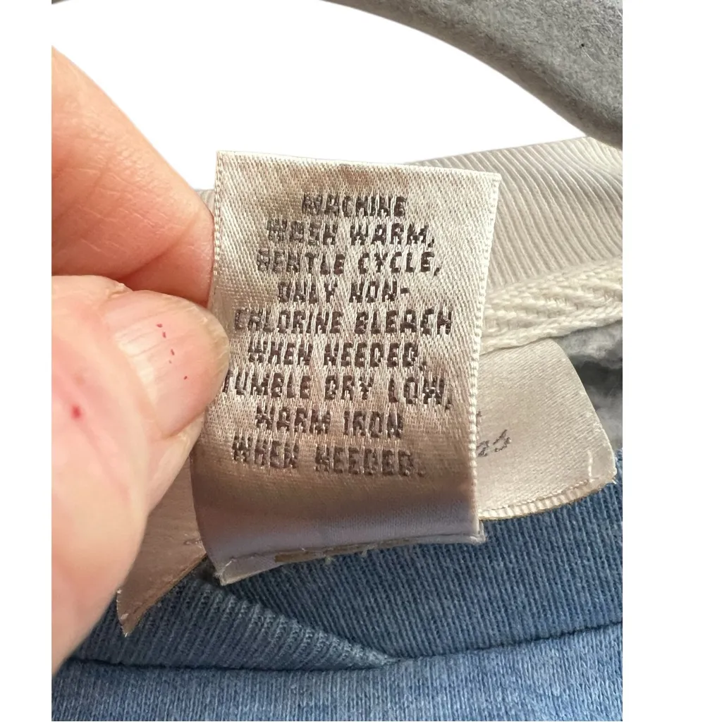 Vintage Studio Works Christmas Embroidered Gingerbread Man Sweatshirt. SZ. M. . Blue Size M - Image 5