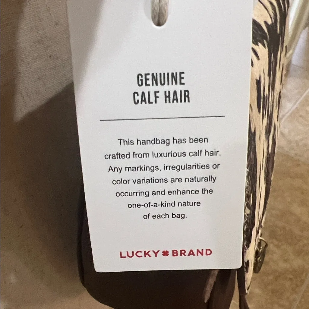 Lucky Brand | Genuine Leather & Calf Hair Crossbody in “Dark Cappuccino” - Image 13