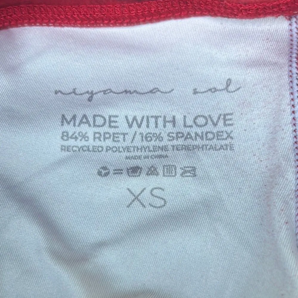 NWOT Niyama Sol Agni Croc Barefoot Legging Sz XS Red - Image 10