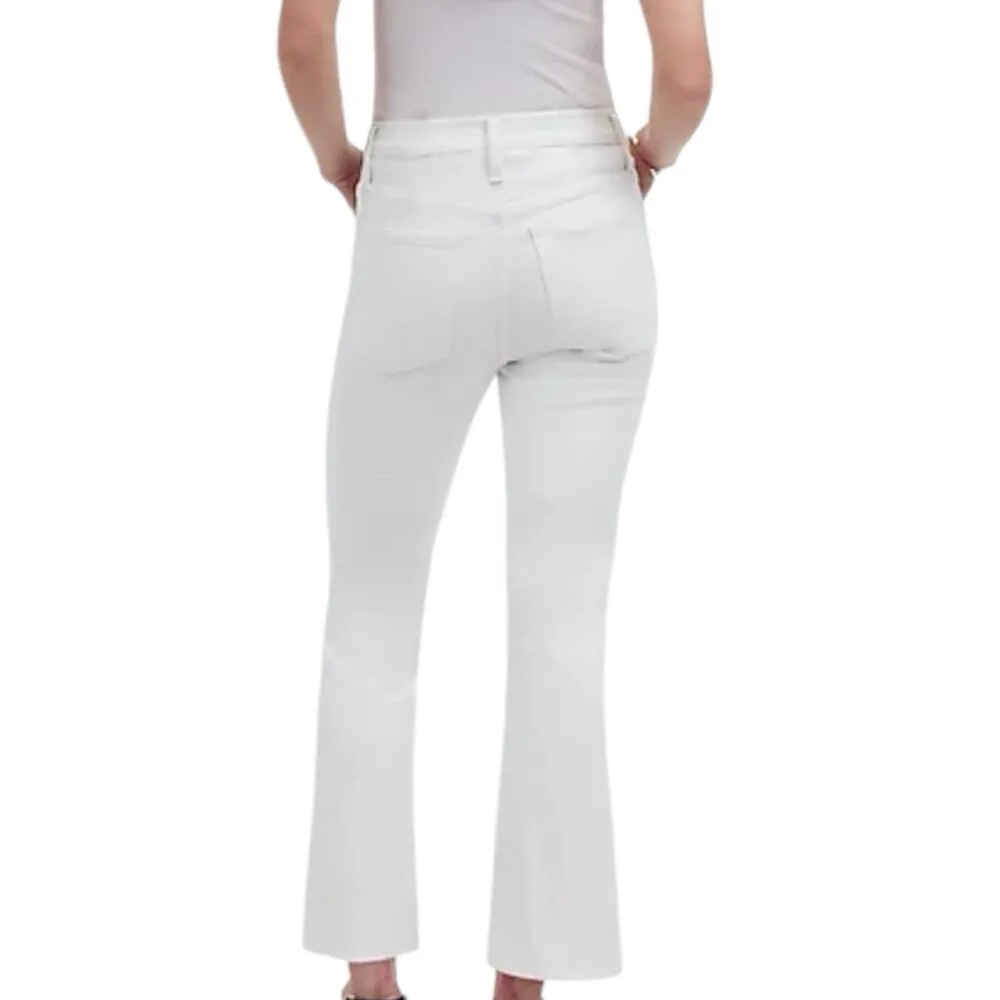 NWD Madewell Mid Rise Kick Out White Stretch Denim Jeans Women’s Size 26 - Image 3
