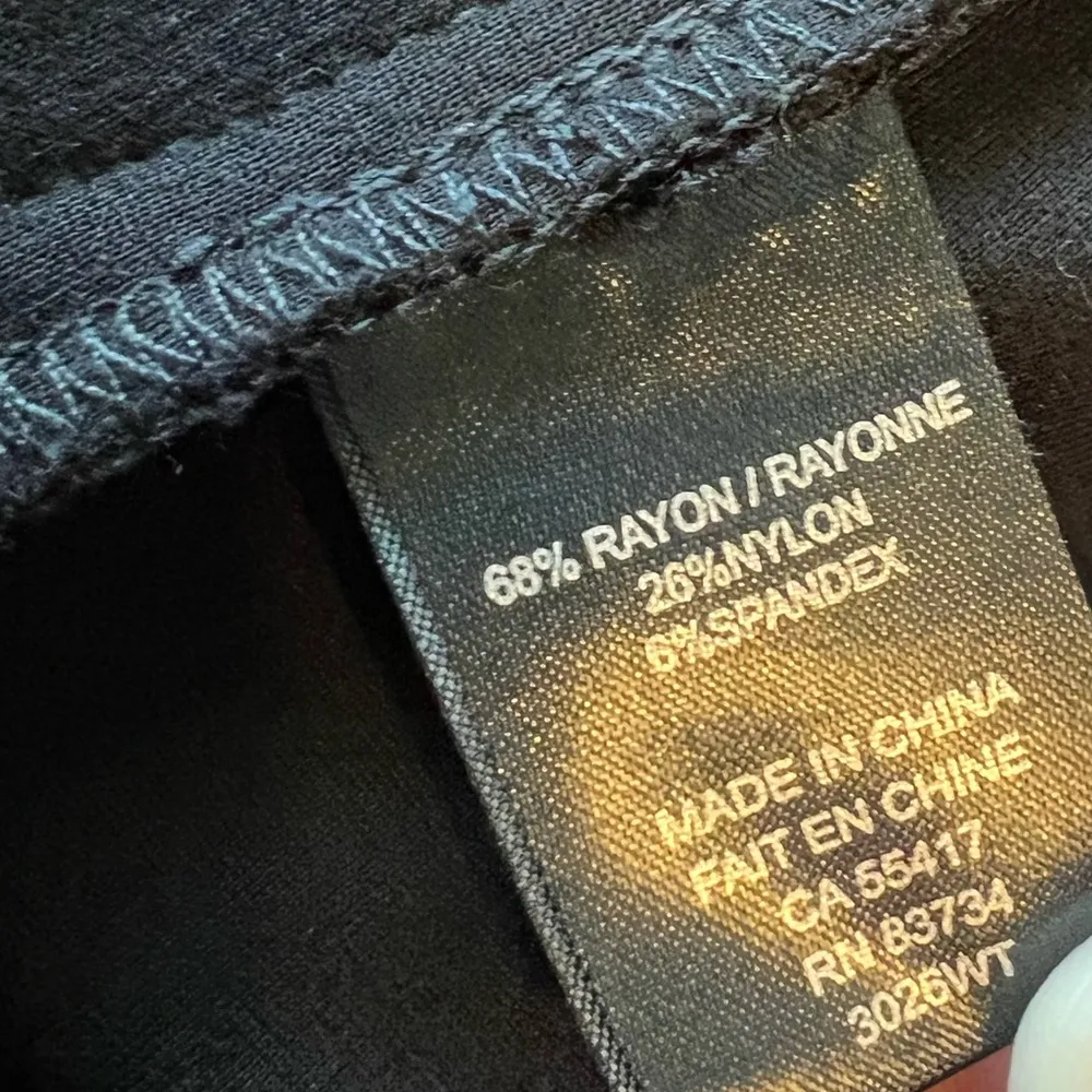 W. by Wantable Black Side Zip Stretch Ankle Pants NWOT 20W Plus Size New - Image 5