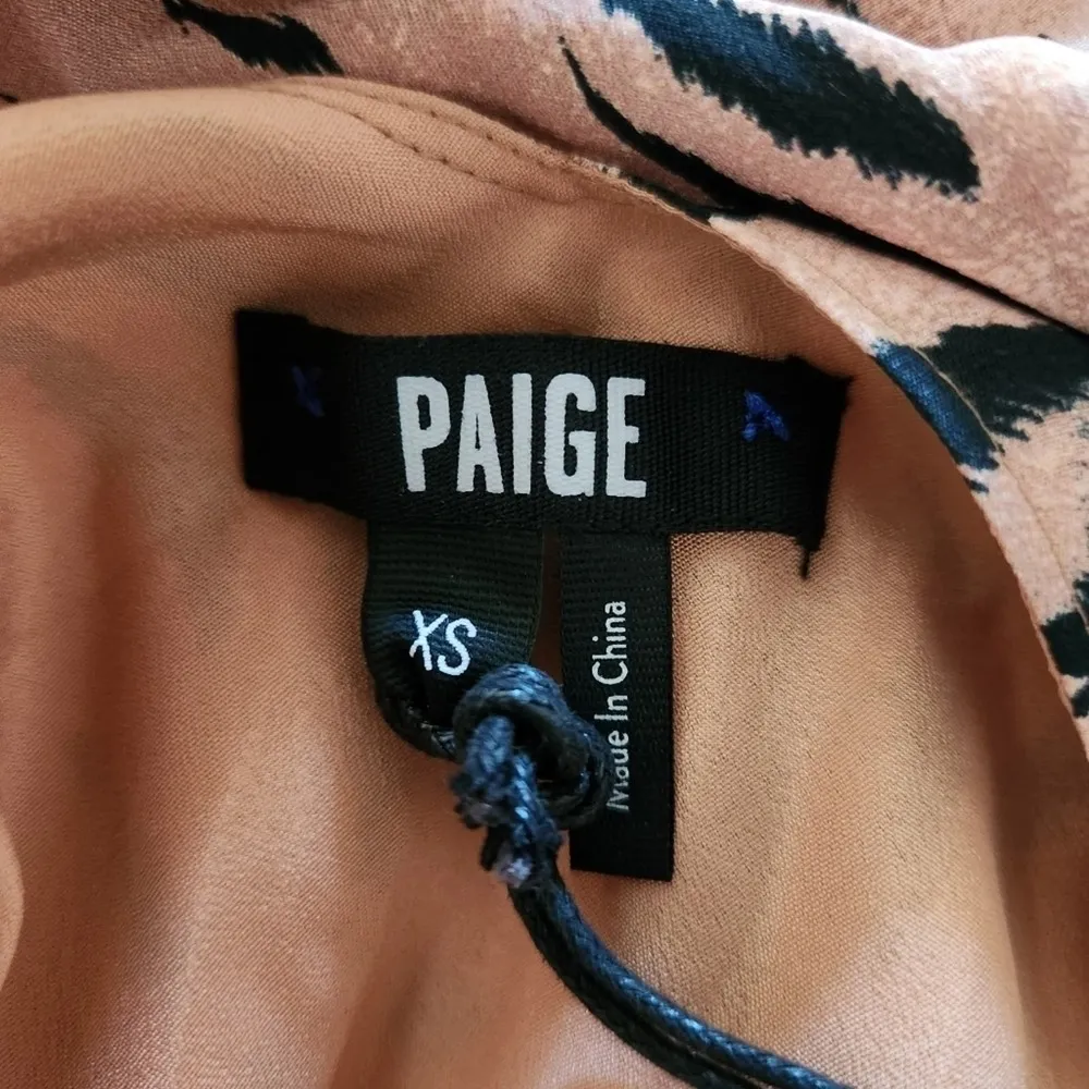 Paige Cicely Silk Faded Leopard Print Slip Dress Size XS NWT Sleeveless Knee - Image 11