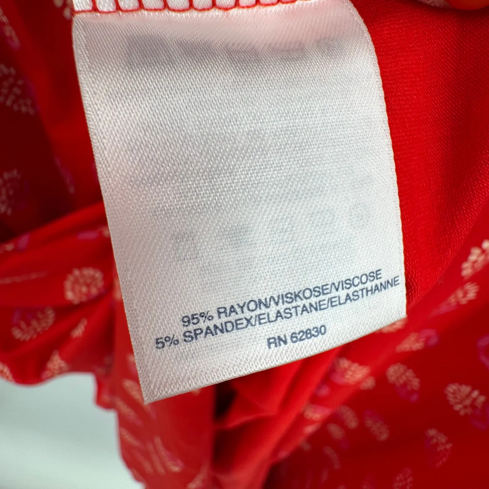 Lands End maxi dress women's 3X sleeveless tank floral knit slits red stretch - Image 8