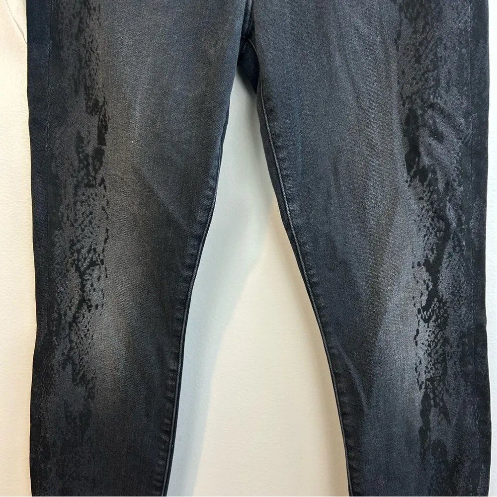 NWT 7 for All Mankind Aubrey High Waist Skinny Vintage Snake Black Jeans  26 - Image 11