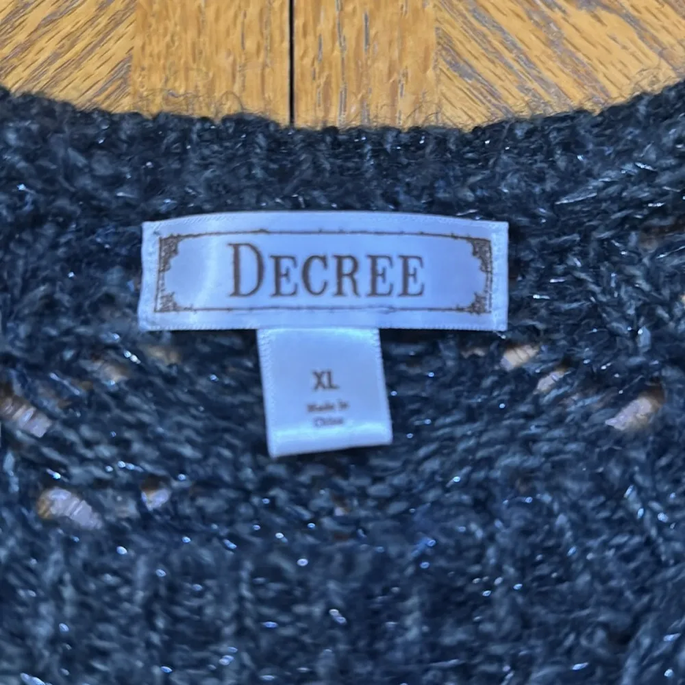Decree Black Crew Neck Sweater with Relaxed Fit - Image 7