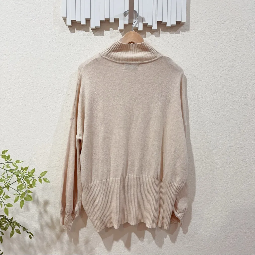 Tee Ink High Neck Pullover Drop Shoulder Oversized Sweater Size 4 Preowned - Image 5