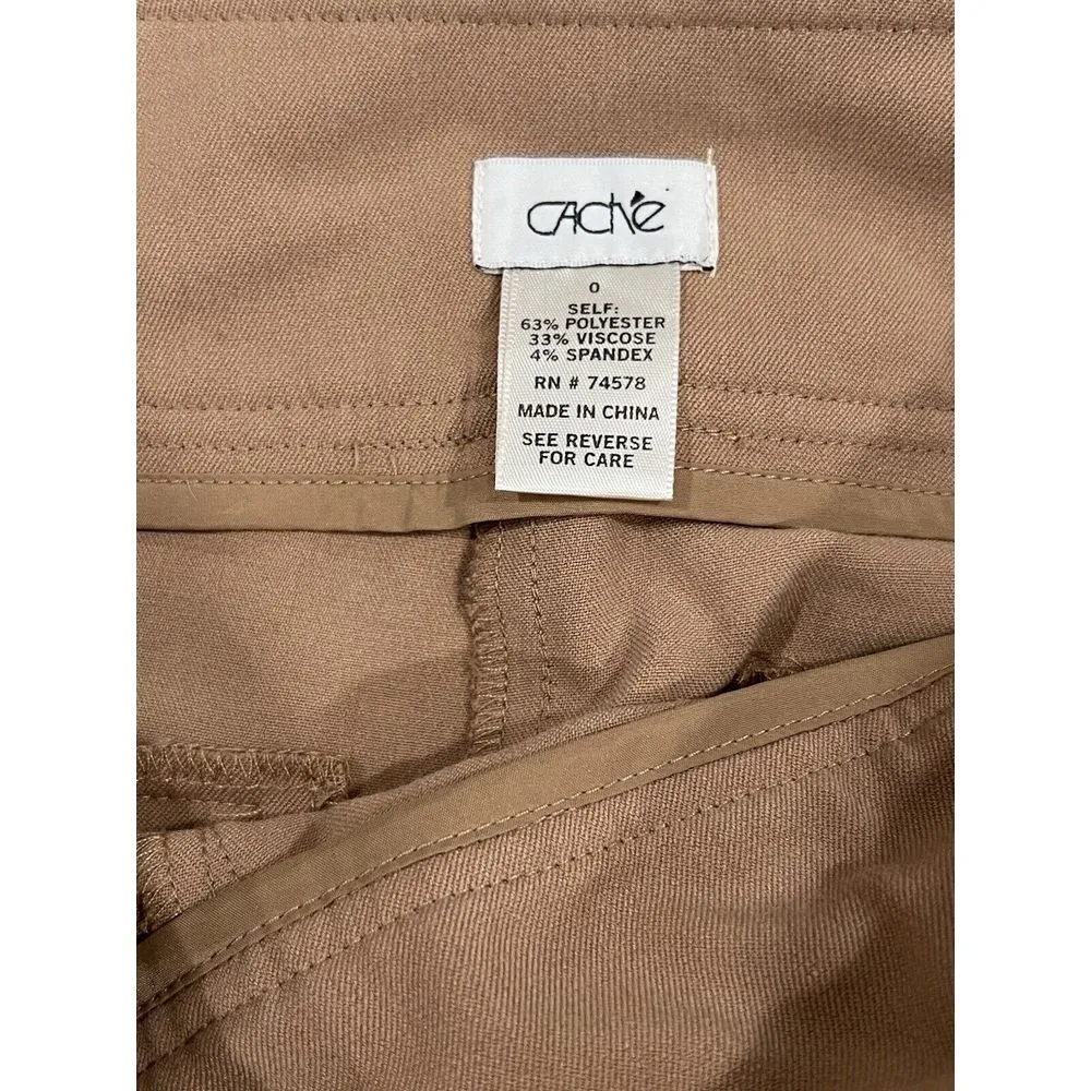 Womens‎ Caché tan Dress pants size 0 - Image 4