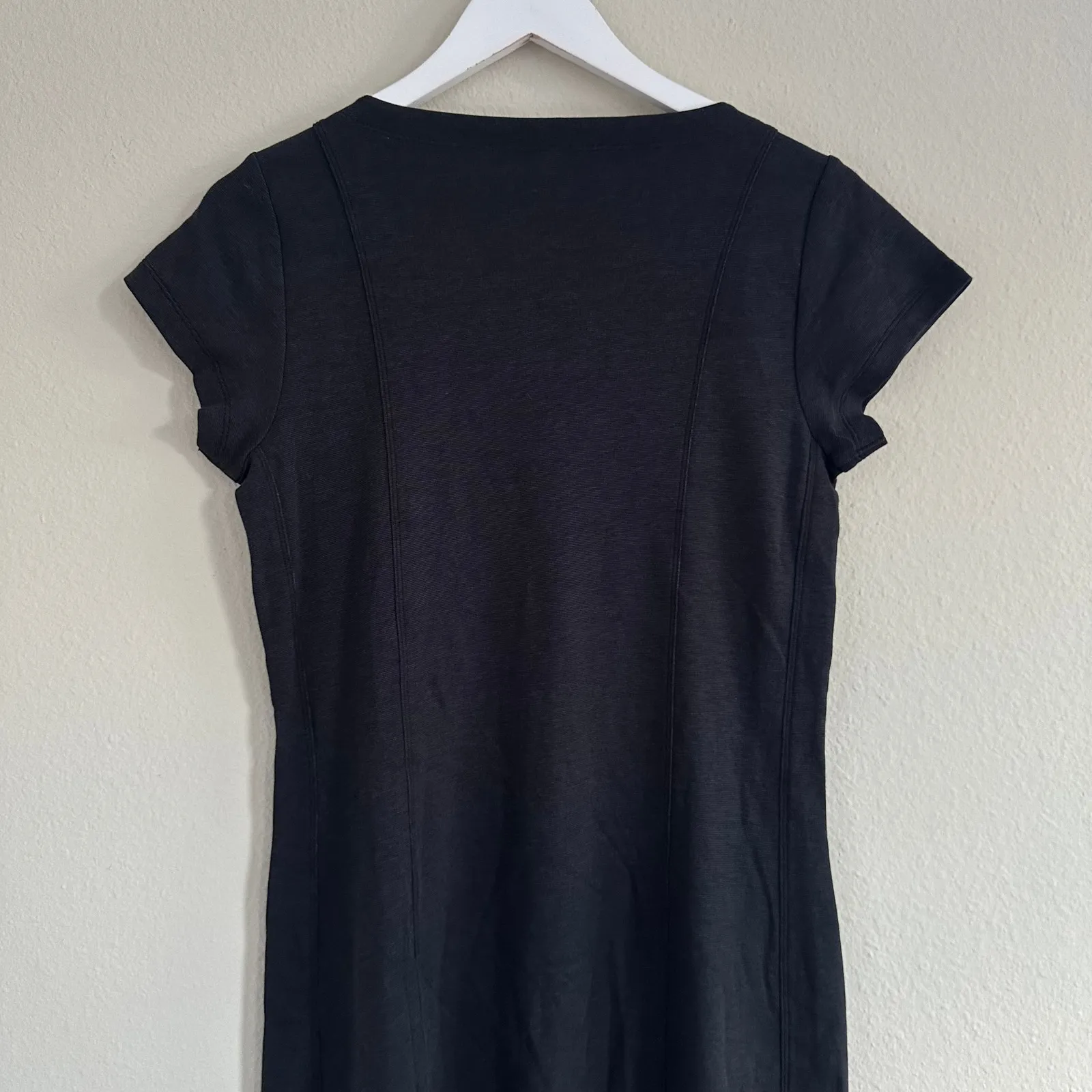 Horny Toad- Toad & CO Cap Sleeve Shift Dress Flexcel Size Medium‎ M Dark Gray - Image 4