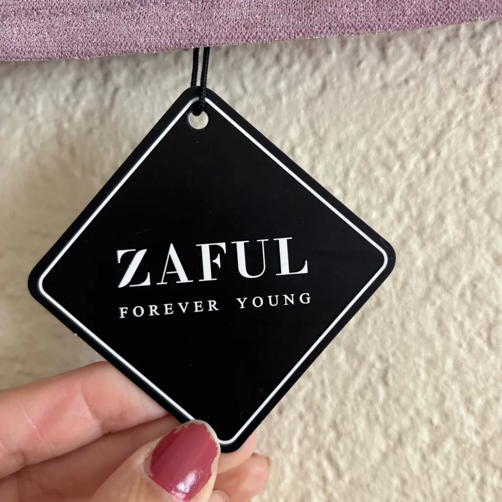 Zaful Purple Mini Pencil Crop Top - Image 2