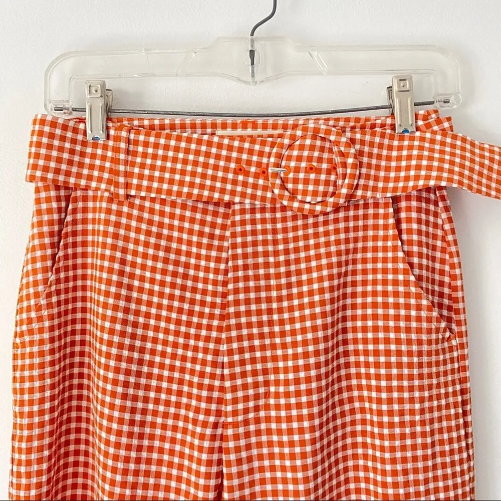 Capulet Revolve Gingham Belted Pants small NWTs - Image 2