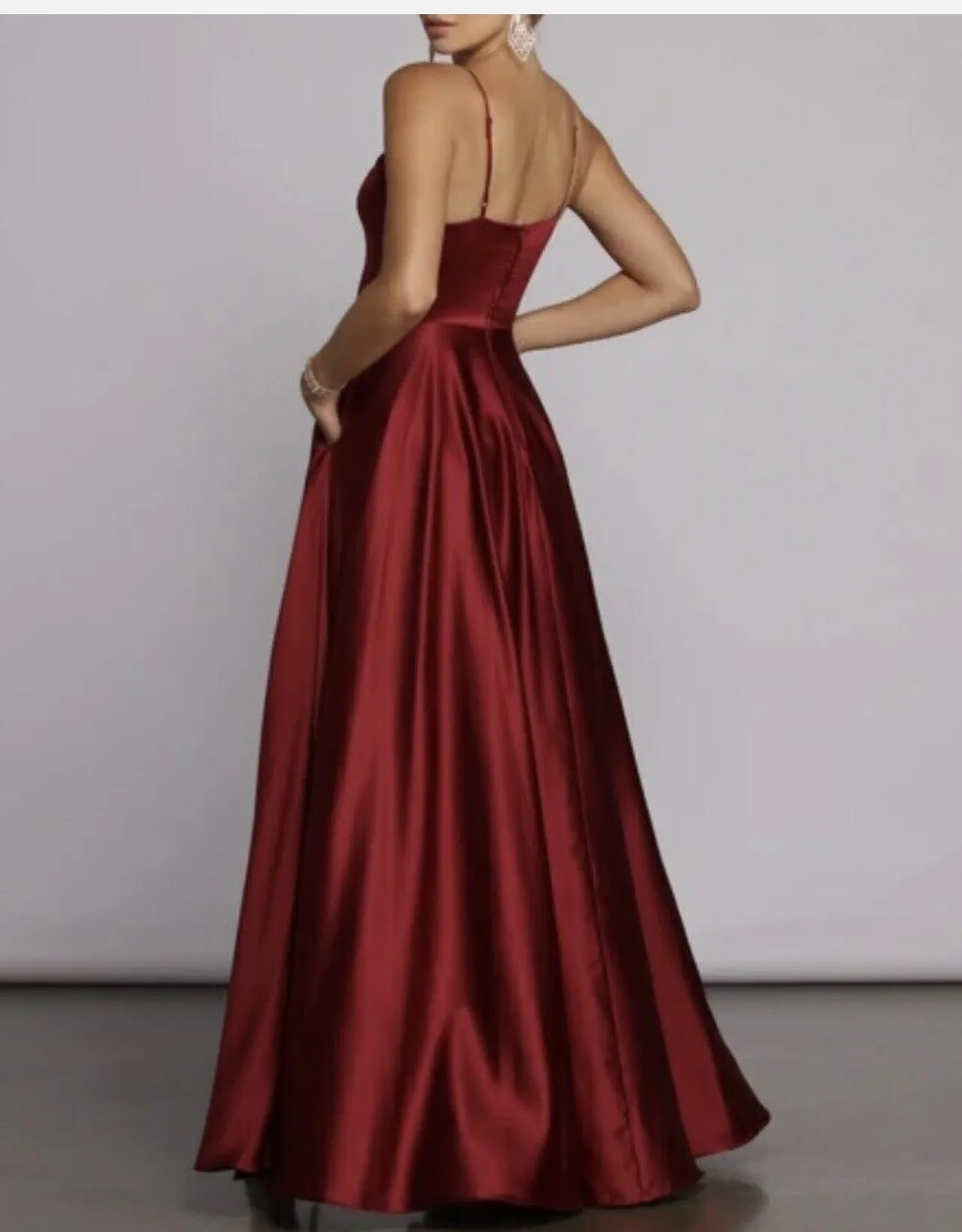 Satin Prom Dress - Image 2