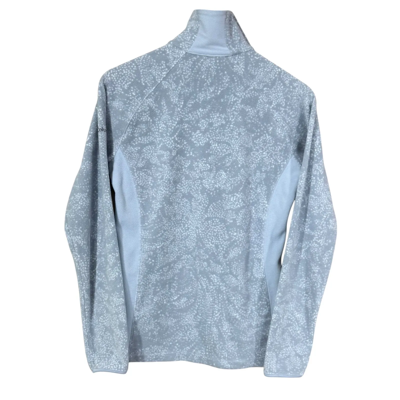 Columbia‎ Women's Half Zip Pullover Fleece Jacket Gray Patterned SZ M - Image 3