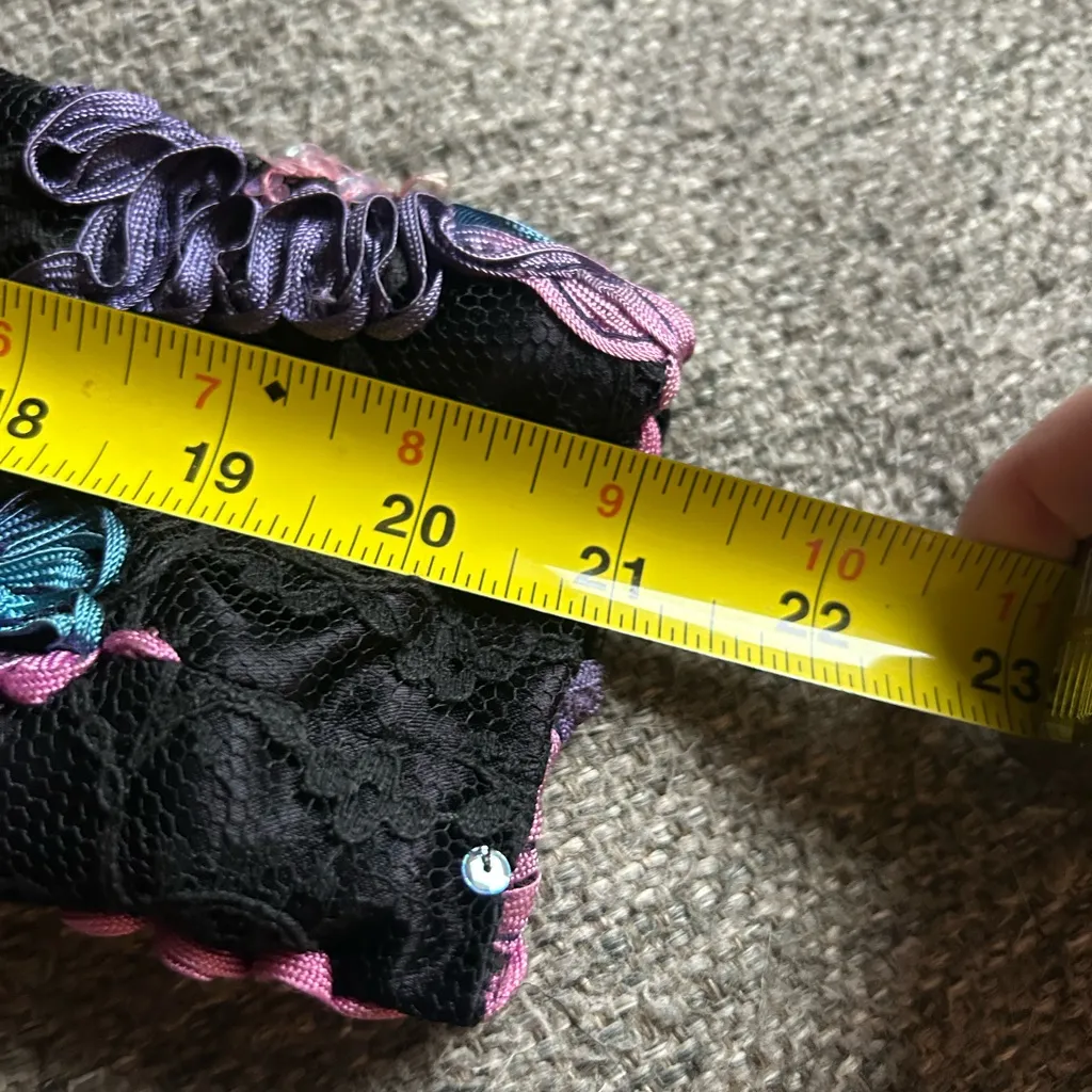 Custom Made Black Off The Shoulder Long Sleeve Formal Blouse | Medium - Image 10