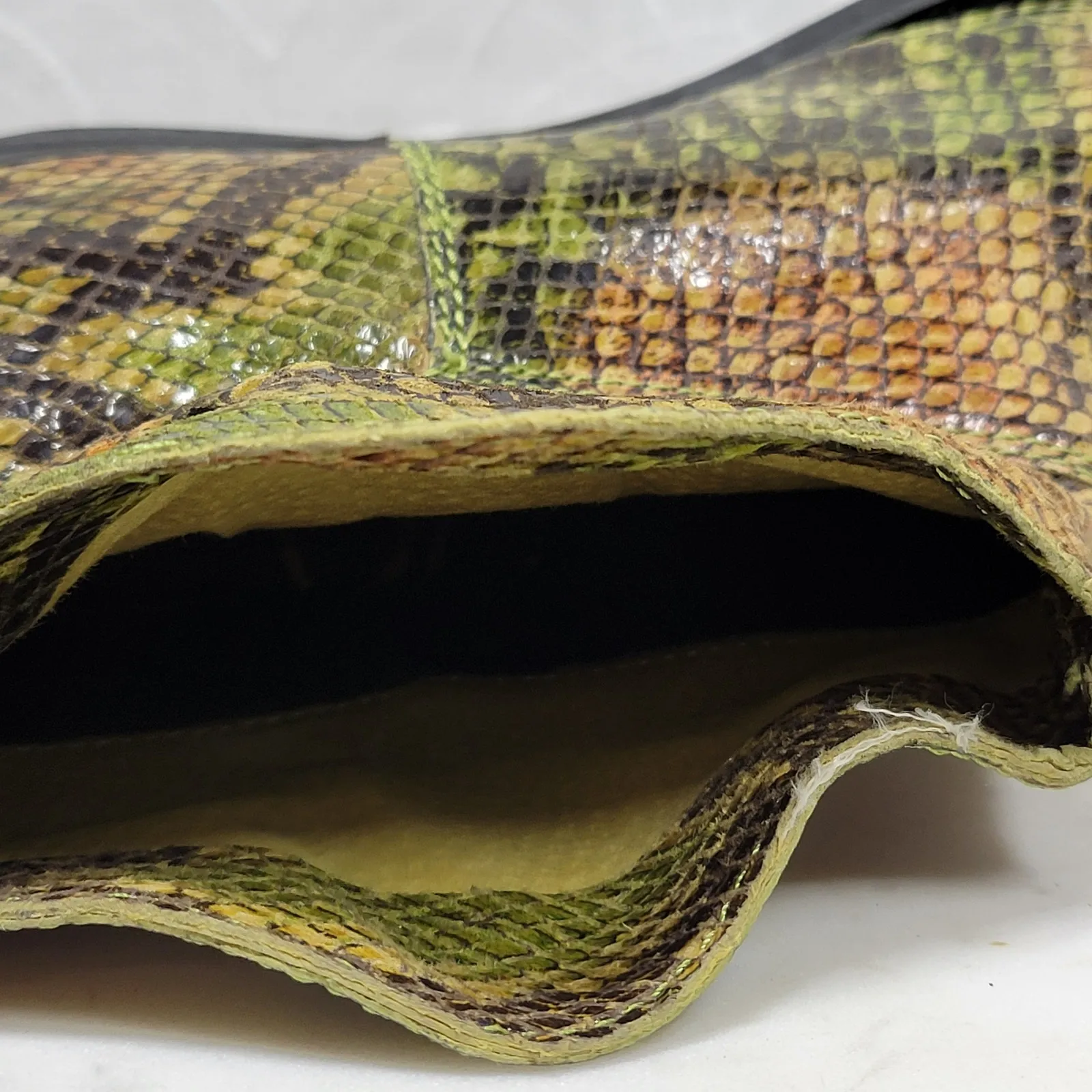 Kelsie Dagger Snakeskin Ankle Boot Womens 7 Green Leather Rodeo Western Cowgirl - Image 9