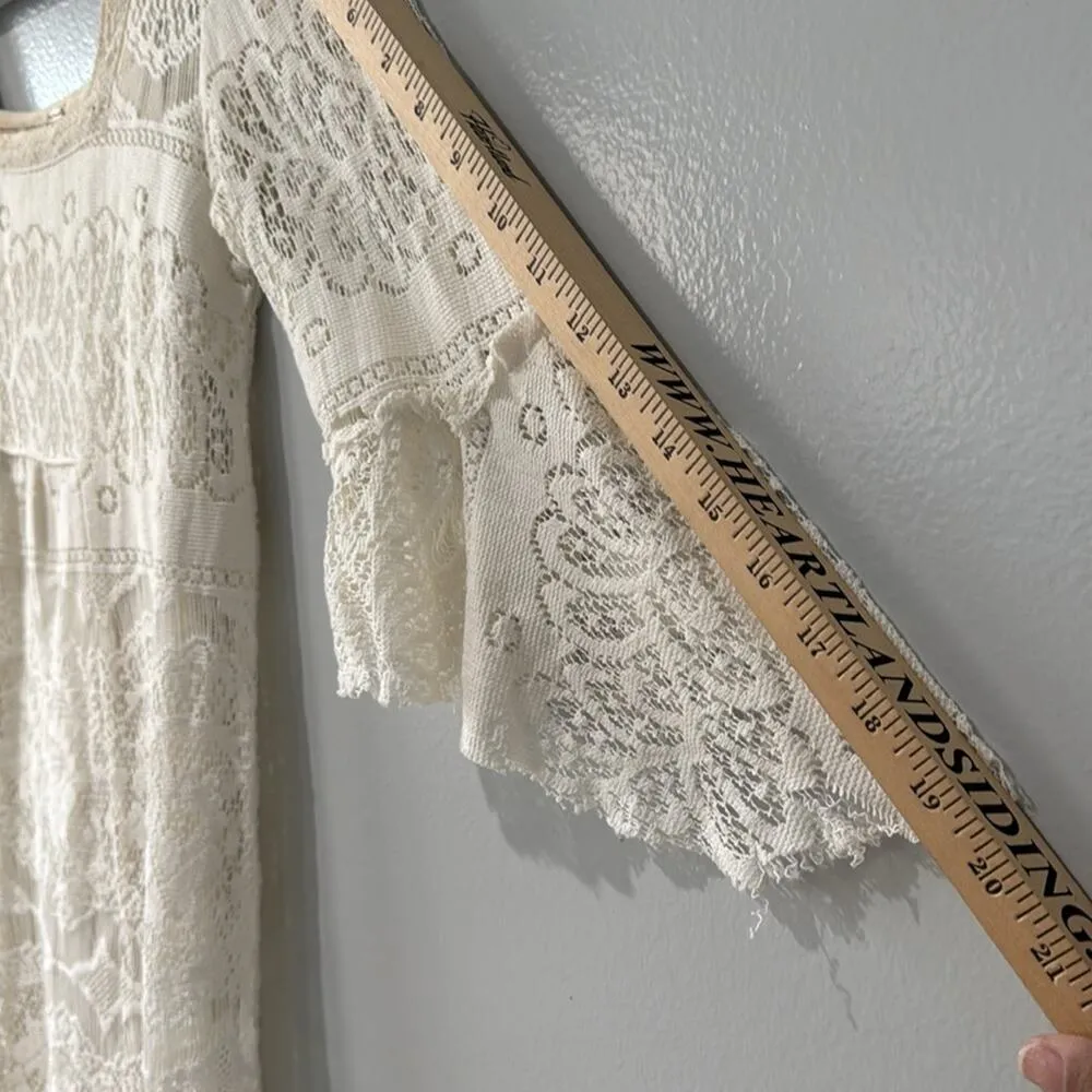 Free People Women’s Lace Dress Romantic Bohemian - Image 8