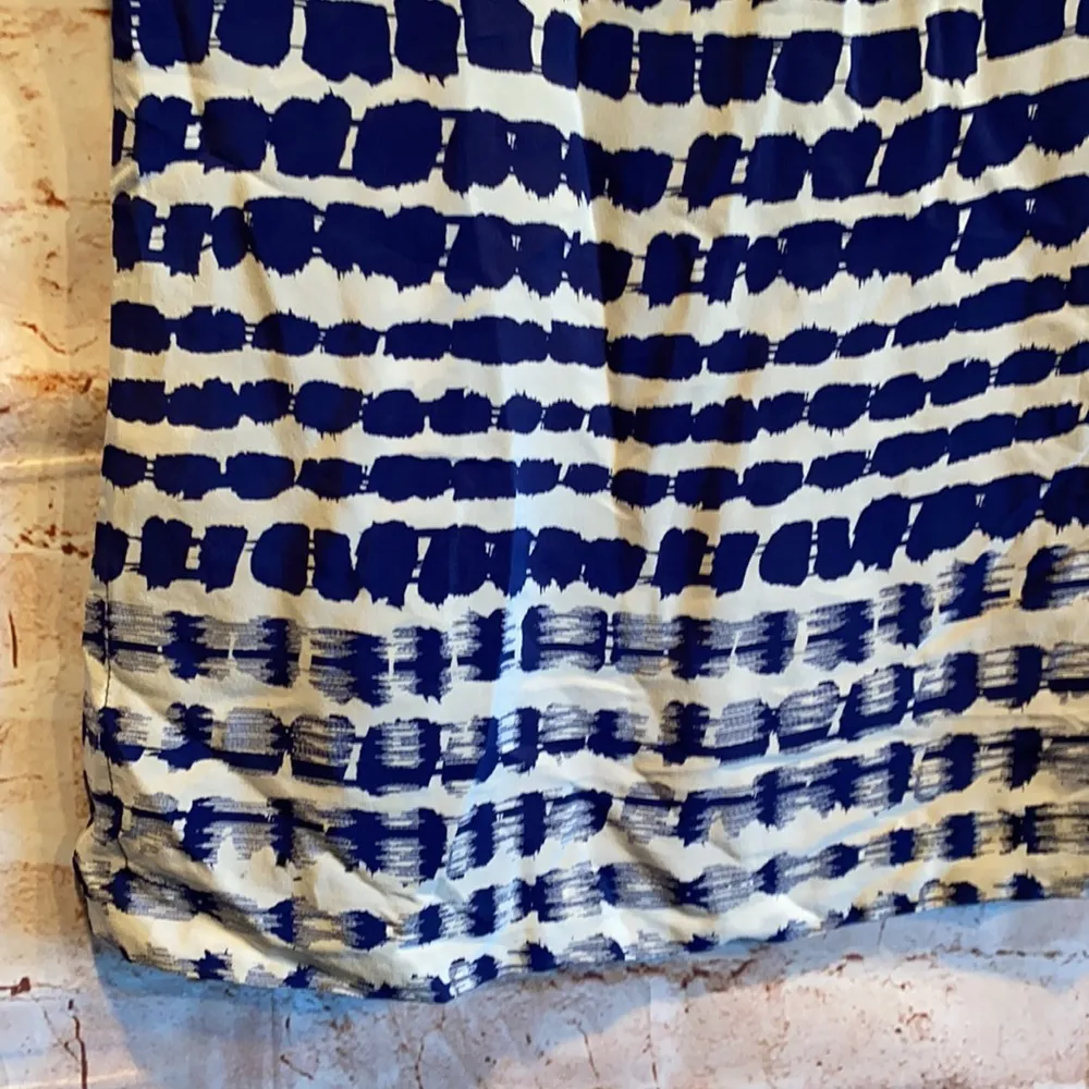 Fynn and Rose silk blouse exposed zipper M blue - Image 7