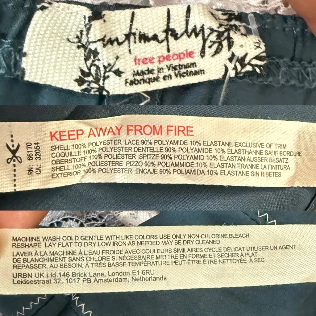 NEW Free People Intimately Womens Camisole Neon Nights Cami Turquoise Size XL - Image 7