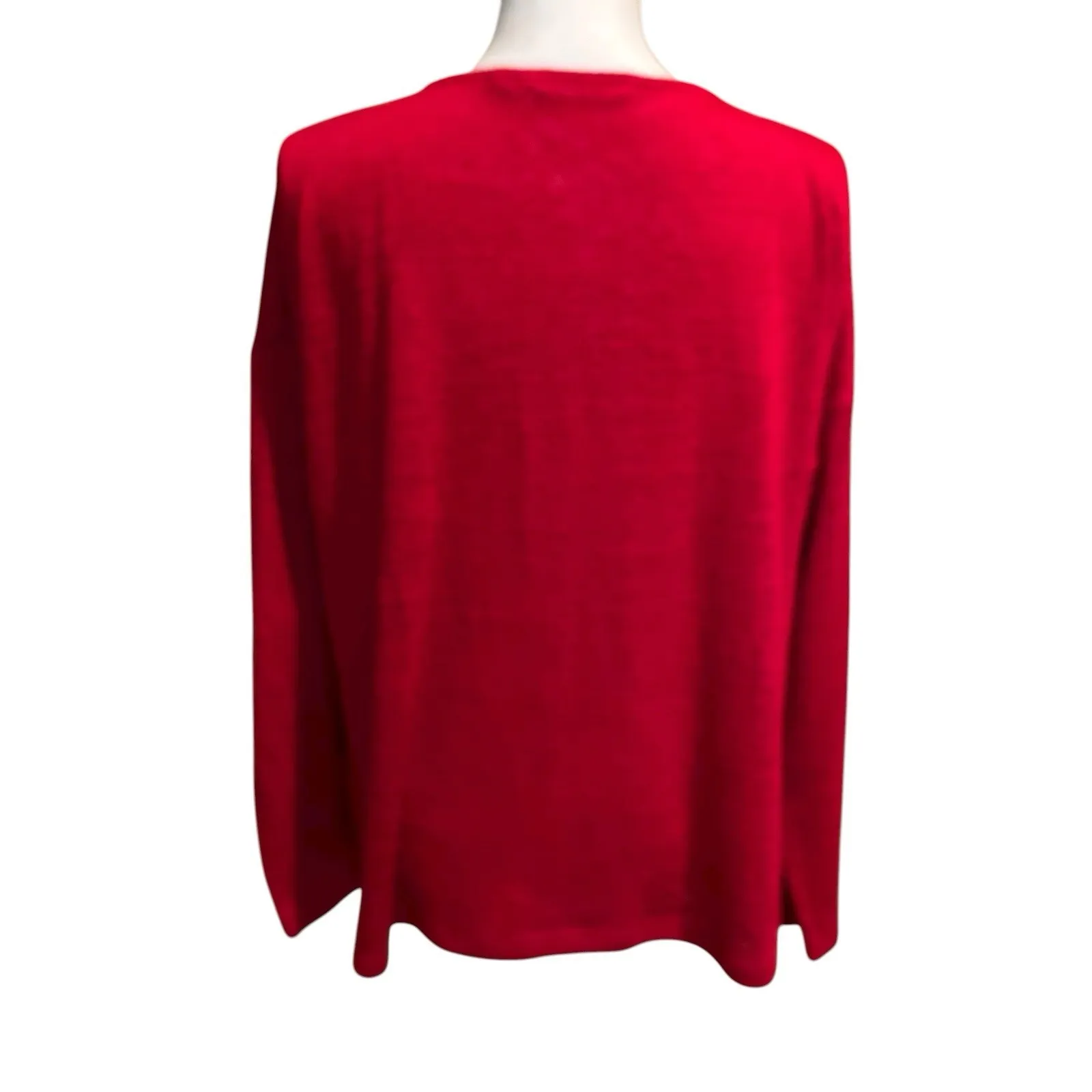 Soft Surroundings Women's  Valentina Zip Sweater Sangria‎ Red Size petite Xl - Image 2