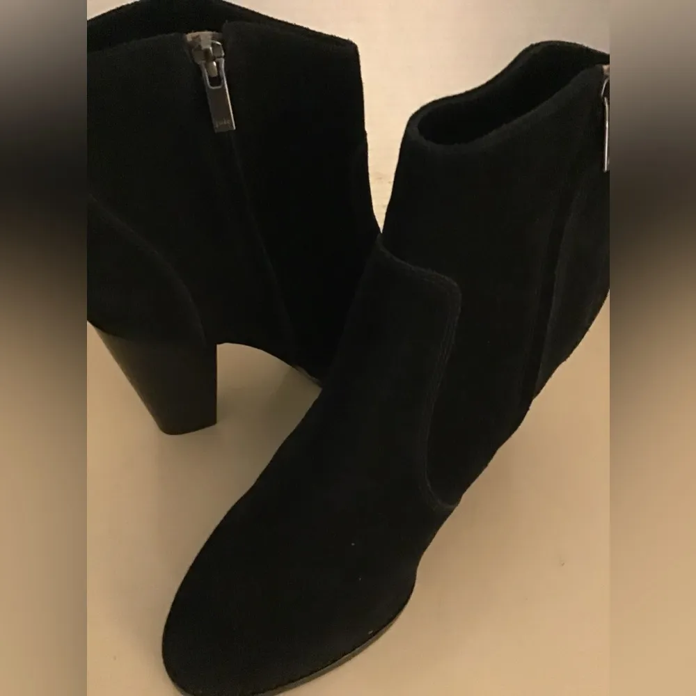 Joie women black suede Chelsea heel boots US 10 - Image 3