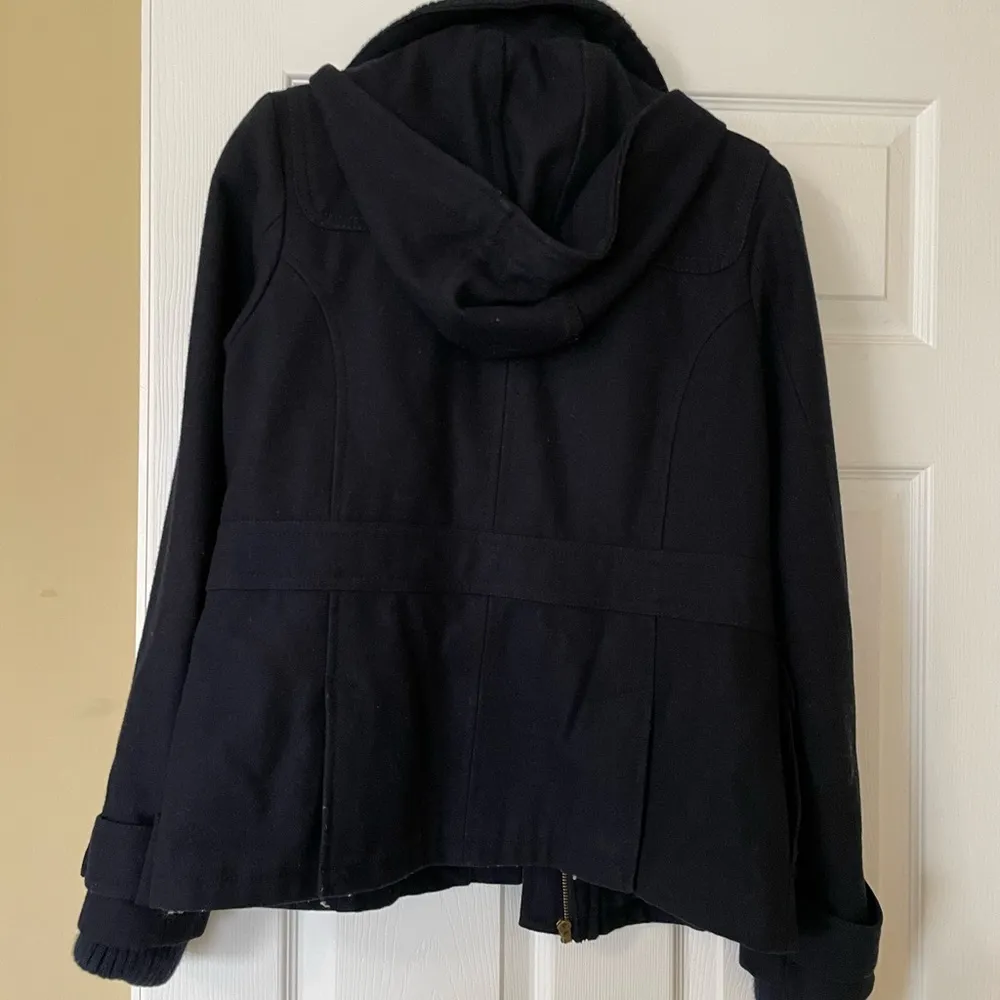 Vintage Delias Navy Blue Lined Peacoat/Pea Coat - Image 6