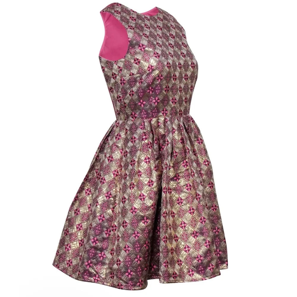 Tuckernuck Champagne Dreams Essie brocade Elegant Sleeveless Dress NEW - Image 4