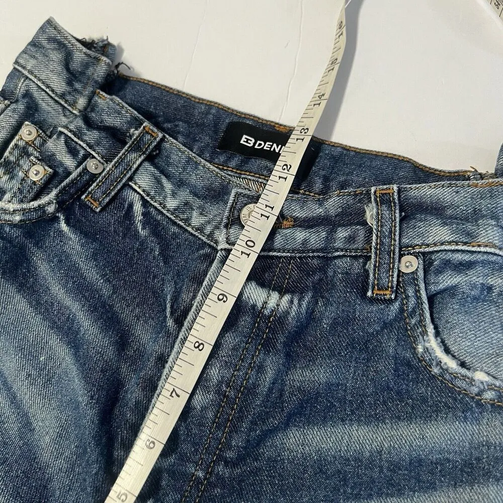 EB Denim 27 OG Reinvented Reclaimed Distressed Denim Jeans Blue - Image 8