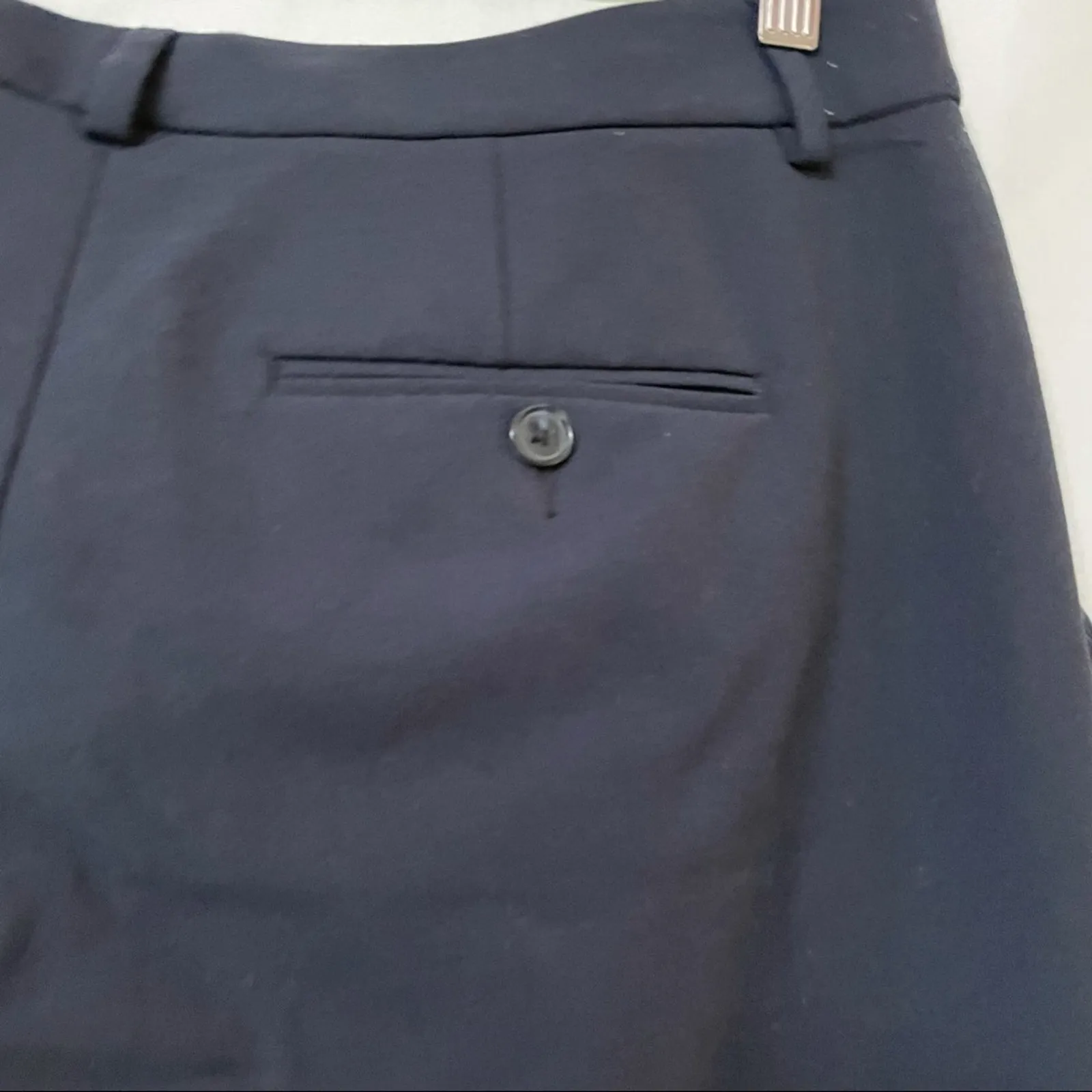 Vince Navy Blue Wide Leg Trouser Pants Womens 10 Dress Pants Preppy Classic - Image 4