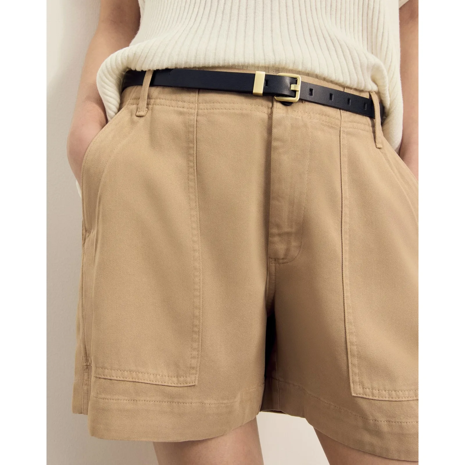 $78 Everlane The Utility Short in Buttersoft - Tan - Size 2 - Image 4
