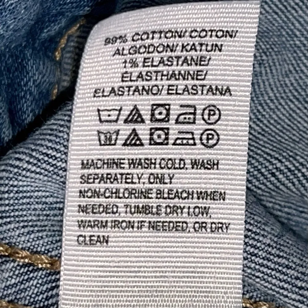 Lucky Brand Cropped Classic Denim Jean Jacket size Medium - Image 11