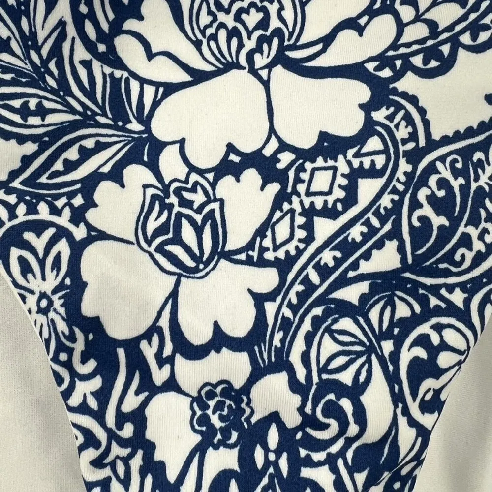 Loft Beach Blue Luau Floral Paisley Bikini Bottoms - Image 4