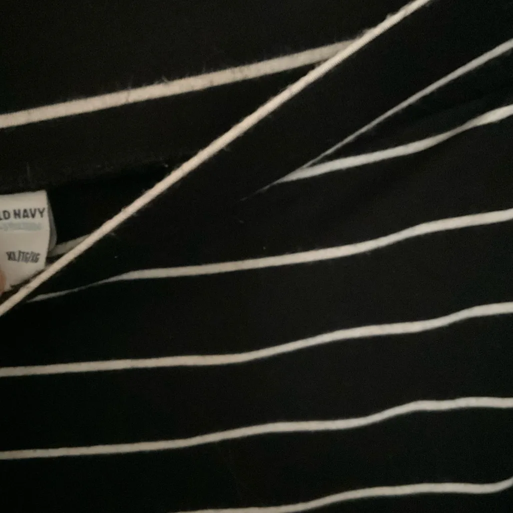 Black+White Striped Maxi Skirt, XL - Old Navy - Image 4