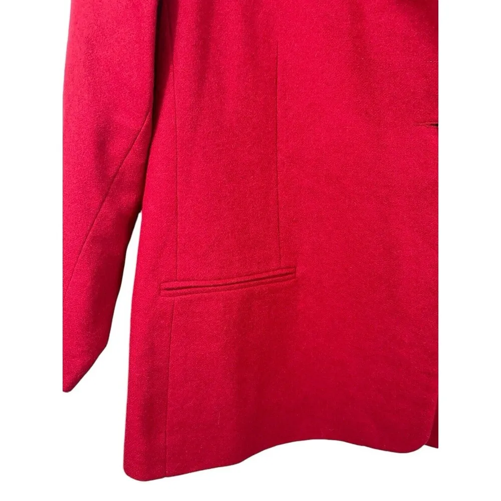 Sag Harbor Red 100% Wool Long Sleeve One Button Blazer NWT Size 24WP - Image 5
