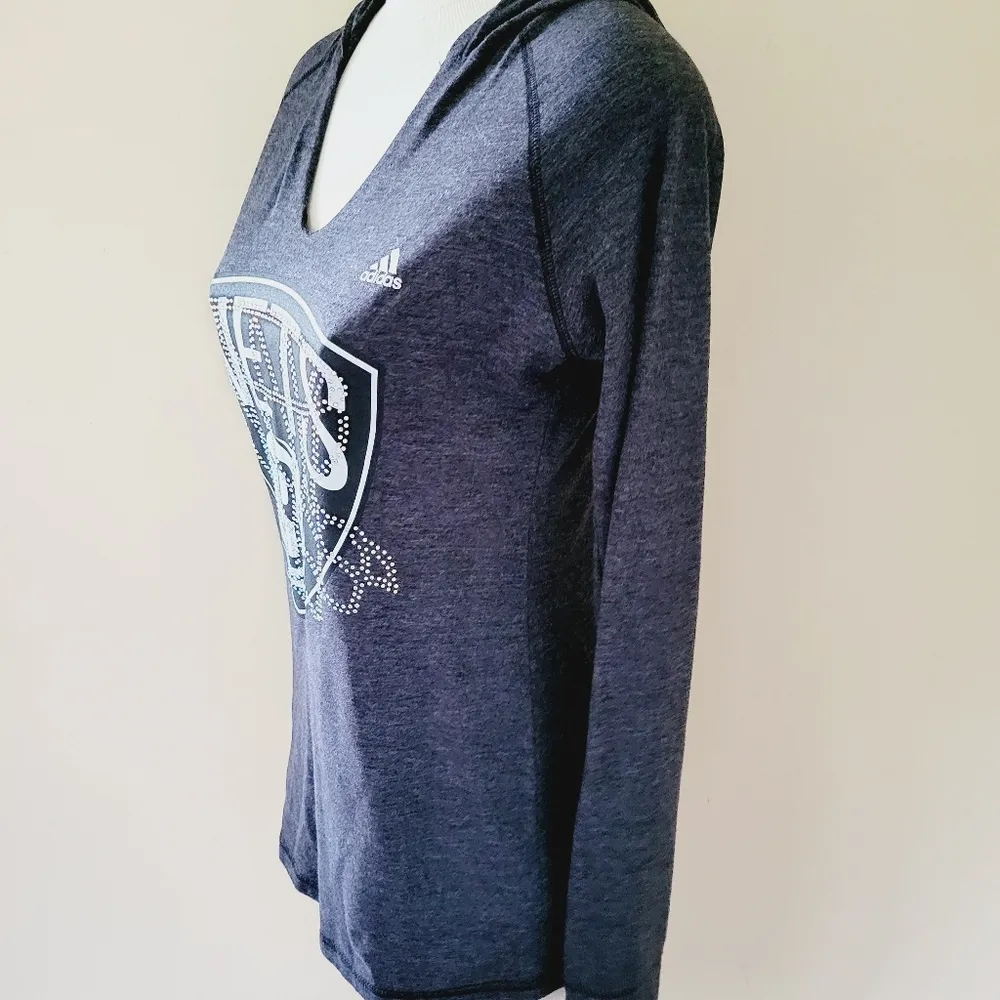Adidas Brooklyn Nets embellished hoofie size small - Image 3