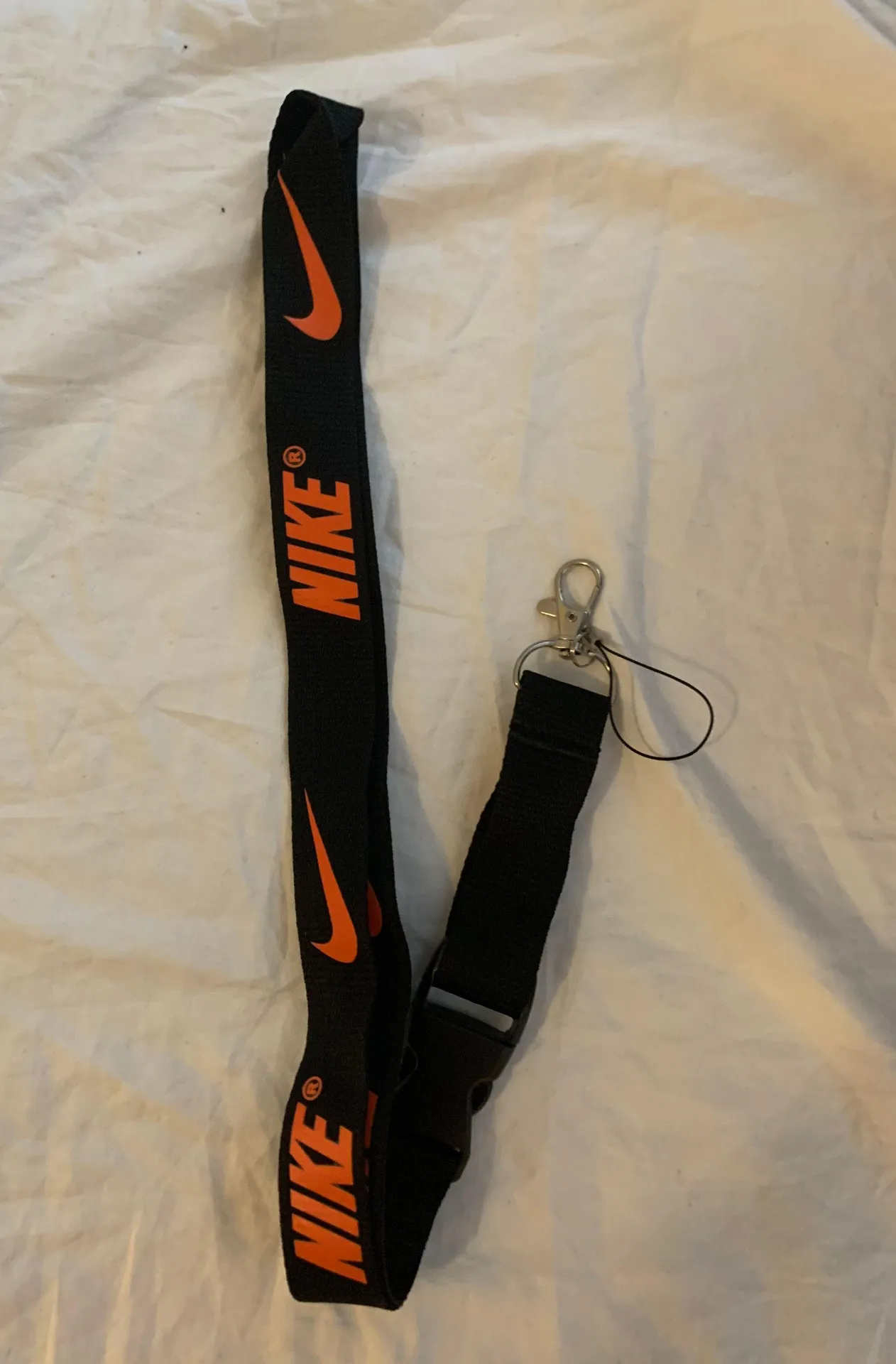 Nike Black And Orange Lanyard - Image 2