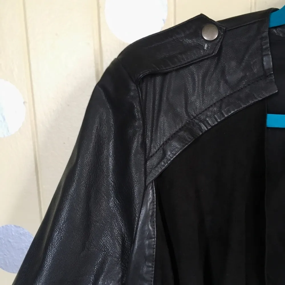 Muubaa Lupus Draped Goat Leather Biker Jacket 10 - Image 9