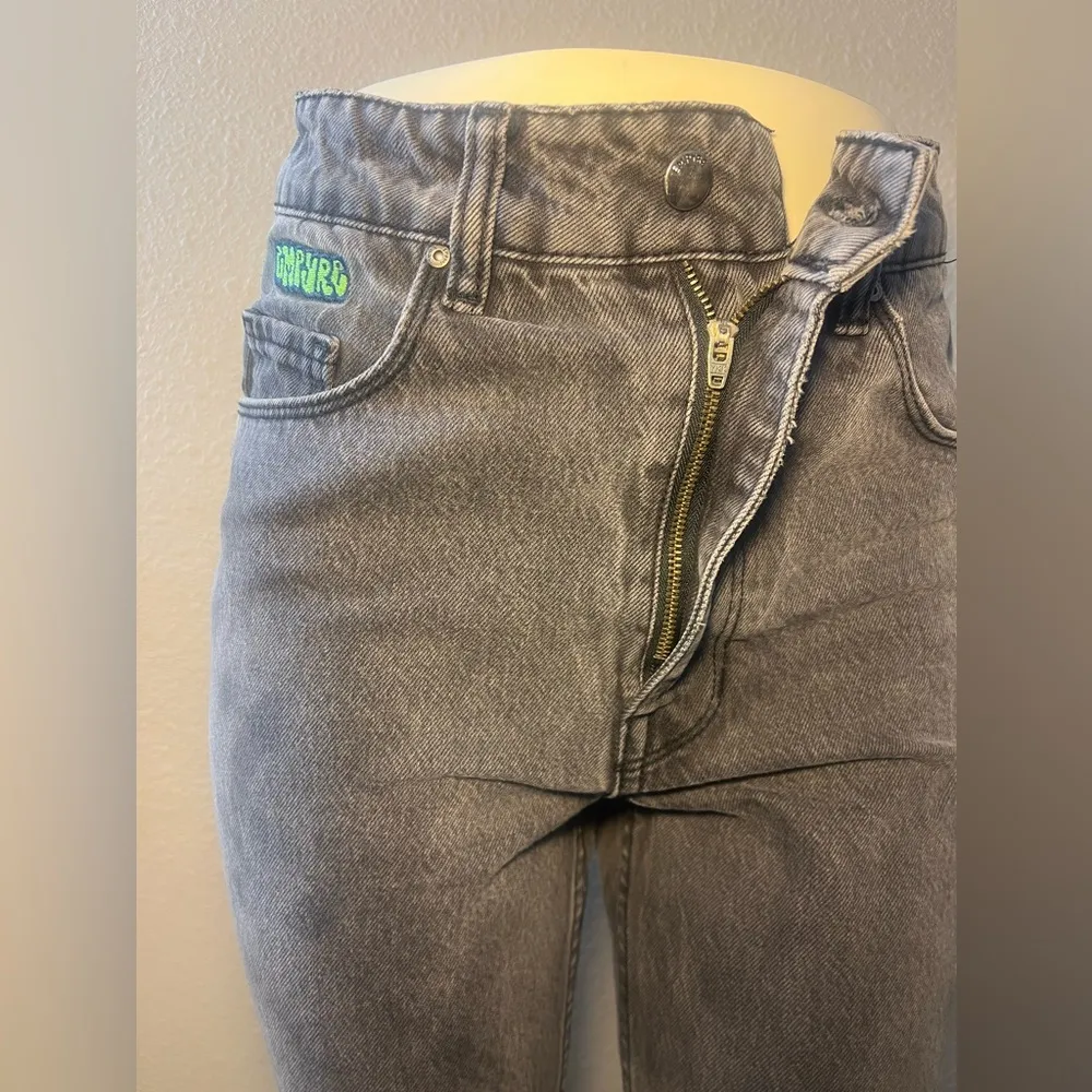 Grey/black baggy straight cut jeans - Image 9