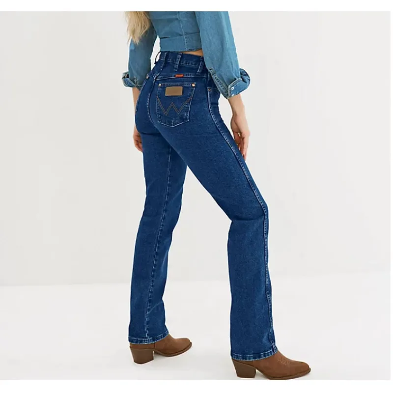 Y2K Wrangler 14MWZG Women's Cowboy Cut Slim Fit Blue Jeans 13x32 - Image 2