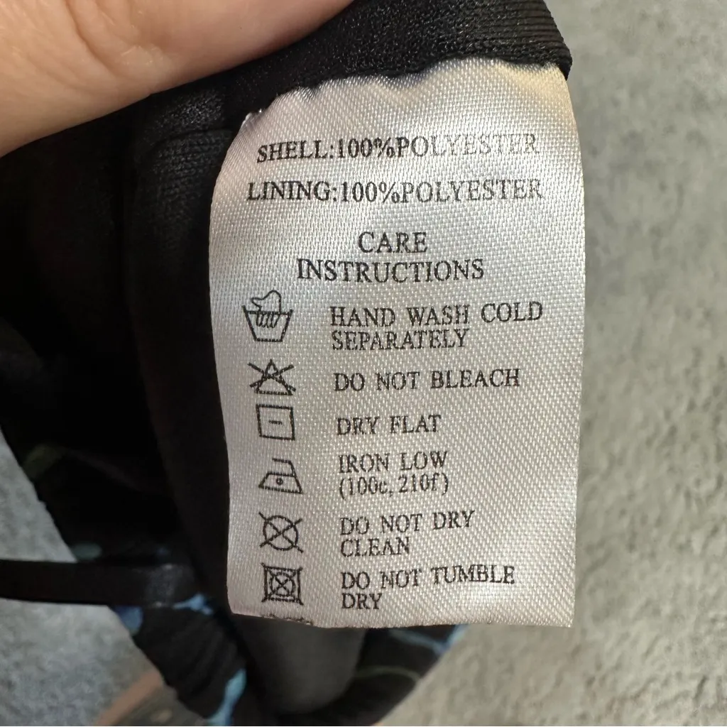 NEW Motel Pelma Mini Skirt In Butterfly Watercolour Black Size XXS - Image 7